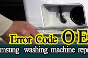 Samsung Washer Code OE: Causes & How to Fix